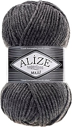 Alize Superlana Maxi Örgü İpi 182 Orta Gri Melanj