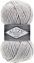 Alize Superlana Maxi Örgü İpi 208 Açık Gri