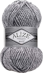 Alize Superlana Maxi Örgü İpi 801 Jaspe Gri