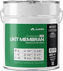 Alkoru Lite Kauçuk ve Elyaf Katkılı 15 kg Likit Membran