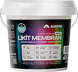 Alkoru Renkli Reçine Esaslı 1 kg Yeşil Likit Membran