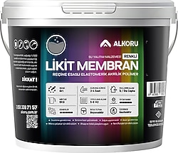 Alkoru Renkli Reçine Esaslı 5 kg Gri Likit Membran