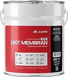 Alkoru Süper Kauçuk ve Elyaf Katkılı 15 kg Likit Membran