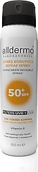Alldermo Şeffaf 150 ml 50 Faktör Güneş Spreyi