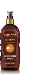 Alldermo Kakao Yağlı 200 ml 15 Faktör Bronzlaştırıcı Yağ