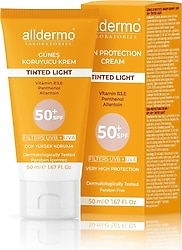 Alldermo Light 50 ml 50 Faktör Renkli Güneş Kremi