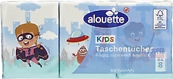 Alouette Çocuklar için 4 Katlı 8'li 6 Paket Kağıt Mendil