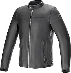 Alpinestars Blacktrak Erkek Deri 4 Mevsim Motosiklet Montu