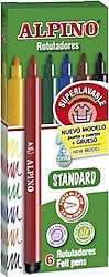 Alpino Standart 6 Renk Yıkanabilir Keçeli Kalem