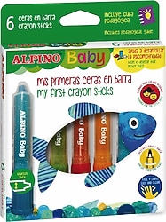 Alpino Baby 6'lı Stick Jel Pastel Boya