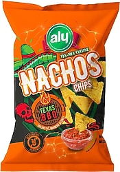 Aly BBQ Aromalı Glutensiz Nachos Cips 225 gr