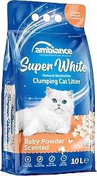 Ambiance Bebek Pudrası Kokulu 10 lt Bentonit Kedi Kumu