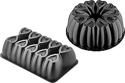 Amboss Ametist 26-29 cm 2'li Döküm Kek Kalıbı