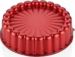Amboss Ametist Kırmızı 26 cm Döküm Tart Kalıbı
