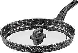 Amboss Kapaklı 34 cm Döküm Granit Börek Tavası