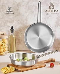 Amboss Maestro 2'li 20-24 cm Kapaksız Tava Seti