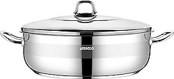 Amboss Saphire 32 cm Basık Çelik Tencere