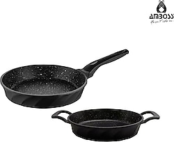 Amboss Valentino 2 Parça Döküm Sahan Tava Set