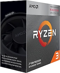 AMD Ryzen 3 3200G Dört Çekirdek 3.6 GHz Kutulu İşlemci