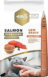 Amity Düşük Tahıllı Somonlu 2 kg Kısırlaştırılmış Kedi Maması