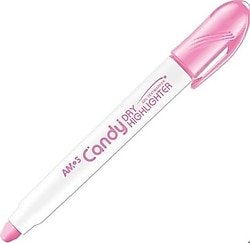 Amos Candy Dry Highlighter Jel Pastel Pembe Fosforlu Kalem