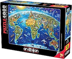 Anatolian Dünyanın Simgeleri 4000 Parça Puzzle 5202