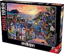 Anatolian Sahilde Günbatımı Puzzle 1000 Parça 1098