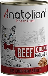 Anatolian Premium Parça Biftekli 400 gr Yetişkin Konserve Kedi Maması