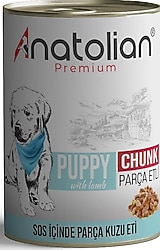 Anatolian Premium Parça Kuzu Etli 400 gr Yavru Konserve Köpek Maması