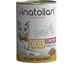 Anatolian Premium Parça Tavuklu 400 gr Yetişkin Konserve Kedi Maması