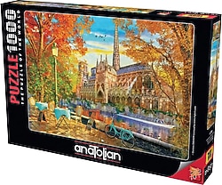 Anatolian Sonbaharda Notre Dame 1000 Parça Puzzle 1176