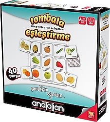 Anatolian Tombala Meyveler ve Sebzeler Eşleştirme Oyunu