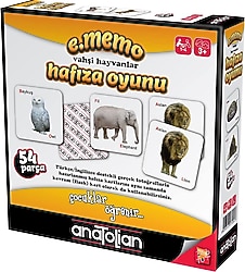 Anatolian E.Memo Vahşi Hayvanlar Hafıza Oyunu