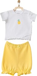 AndyWawa AC21633 Ananas Desenli Şortlu Kız Bebek Takım