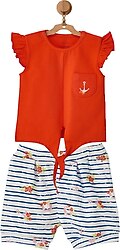 AndyWawa AC22553 Deniz Temalı Kız Bebek Takımı