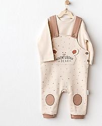 AndyWawa Adventurous Bear AC25027 Bebek Salopet Takımı