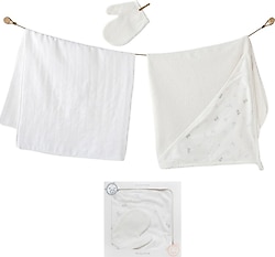 AndyWawa AC25368 80x80 cm 3'lü Bebek Havlu Takımı