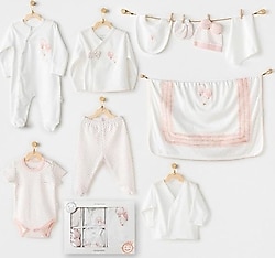 AndyWawa AC25551 Newborn Set Pink Baloons 10'lu Hastane Çıkışı