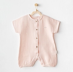 AndyWawa AC25884 Pembe Müslin Bebek Tulumu