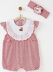 AndyWawa Cherry Chatty AC26683 Kız Bebek Tulum Takımı
