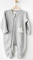 AndyWawa Casual AC26210 Gri Erkek Bebek Tulum
