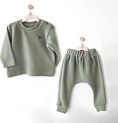 AndyWawa Casual AC26213 Yeşil 2'li Bebek Takımı
