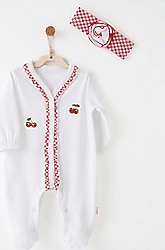 AndyWawa Cherry Chatty AC26686 Kız Bebek Tulum Takımı
