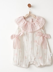 AndyWawa Muslin Lovely Day AC26614 Kız Bebek Tulum