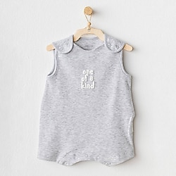 AndyWawa Romper Basic AC25895 Gri Bebek Tulumu