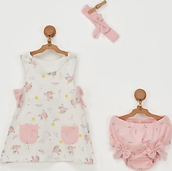 AndyWawa Unicorn AC22714 Bebek Elbise Takımı