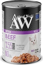 Animal World Biftekli 415 gr Yavru Konserve Kedi Maması