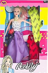 Anlily 2 Yedek Elbiseli Bebek 02252
