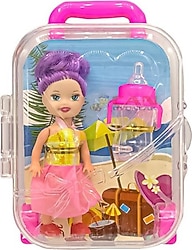 Anlily Biberonlu Bebek ve Bavulu 02292