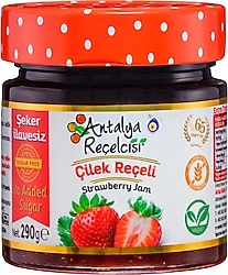 Antalya Reçelcisi Şekersiz Çilek Reçeli 290 gr